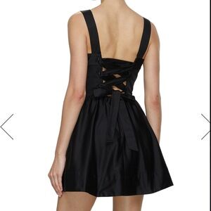 Alice and Olivia Saige mini black dress